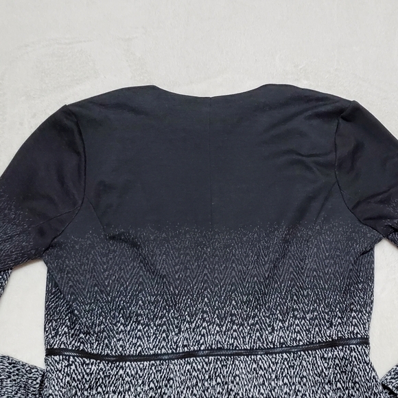 Grace elements faux-Zipper-Waist multi speckled ombre v-neck stretchy jacket XL - Picture 8 of 10